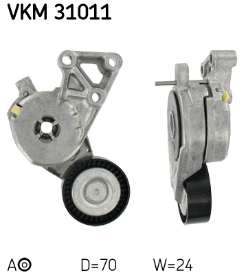 Belt Tensioner, V-ribbed belt - VKM 31011 SKF